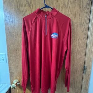 Red Long Sleeve Performance Tee